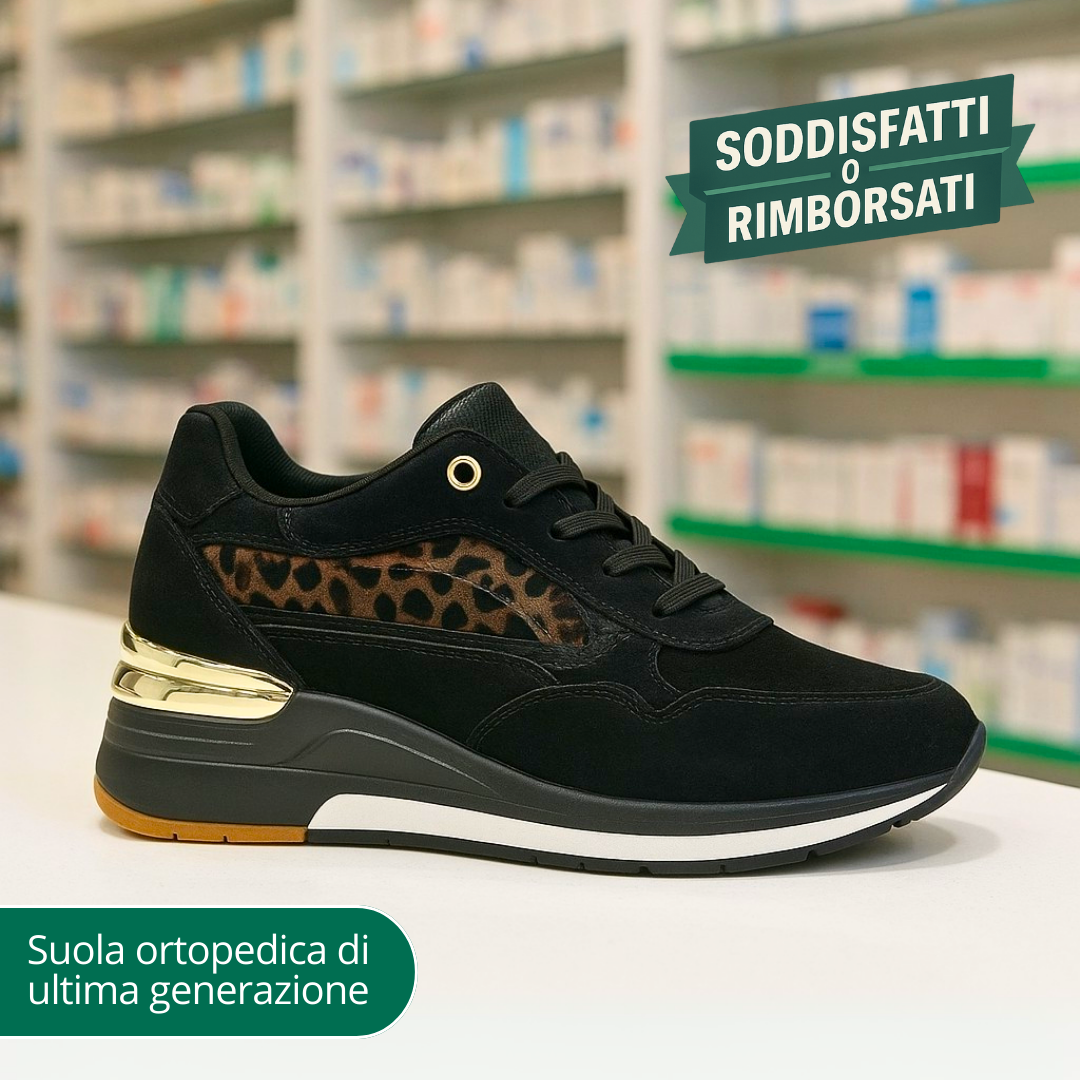 Scarpa ortopedica con soletta antibatterica